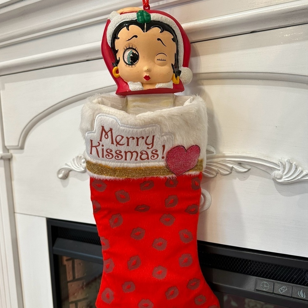 Vintage Betty Boop Christmas Stocking